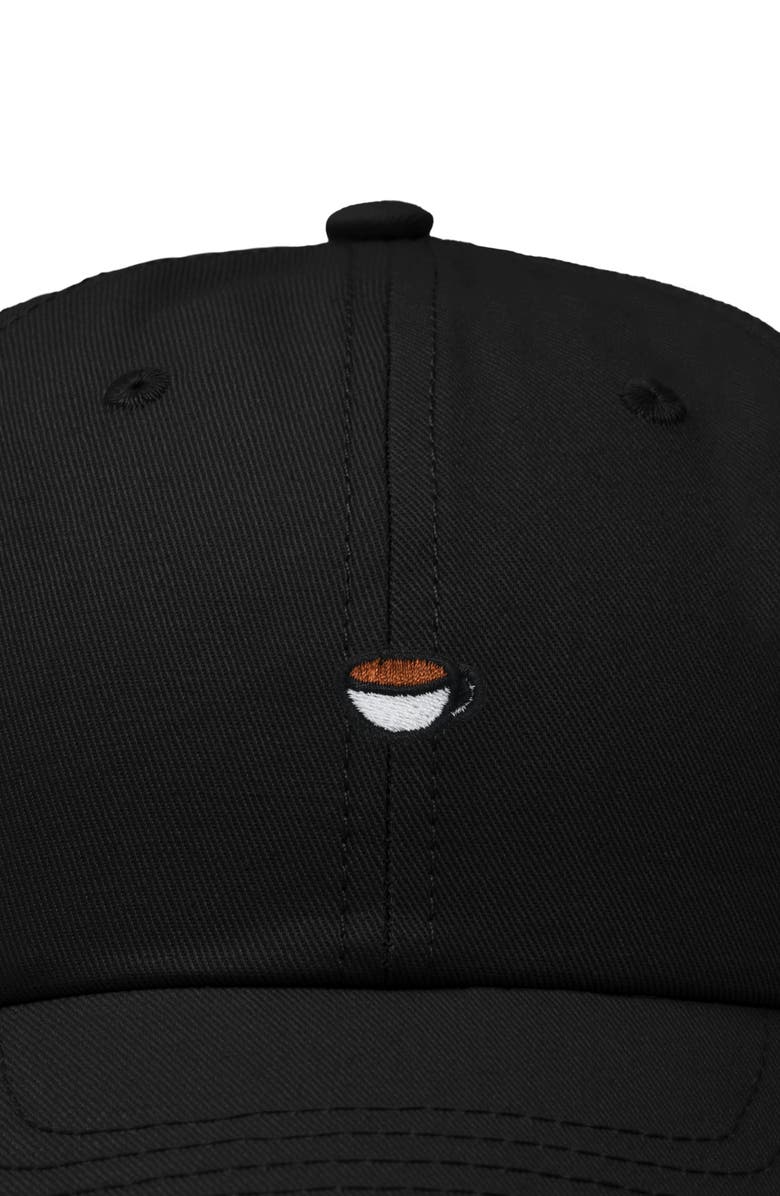 Dalix Womens Lil Coffee Dad Hat, Alternate, color, Black