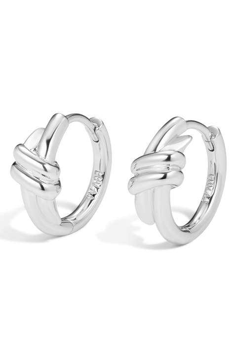 The Margaux Knot Hoop Earrings