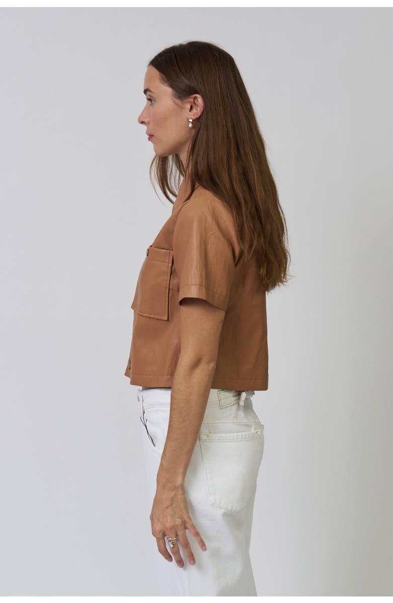 Central Park West Chelsea Vegan Cropped Jacket, Alternate, color, 