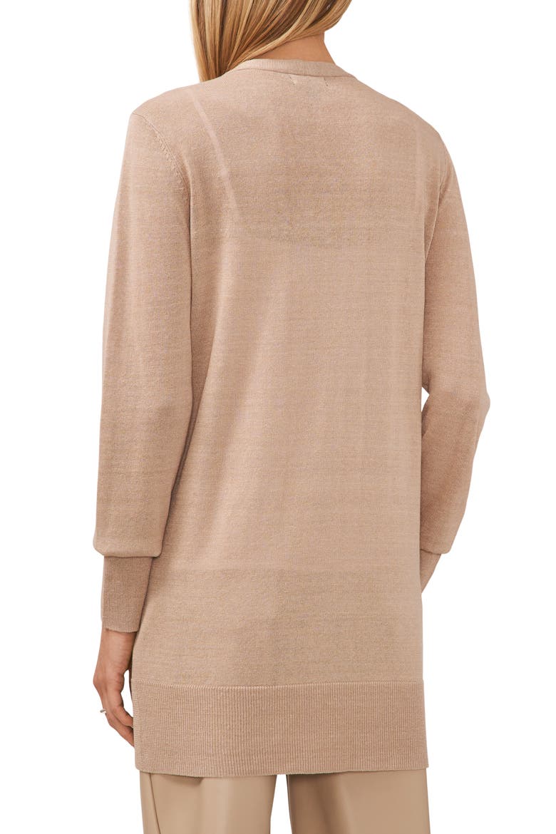 Side Slit Cardigan, Alternate, color, OXFORD TAN