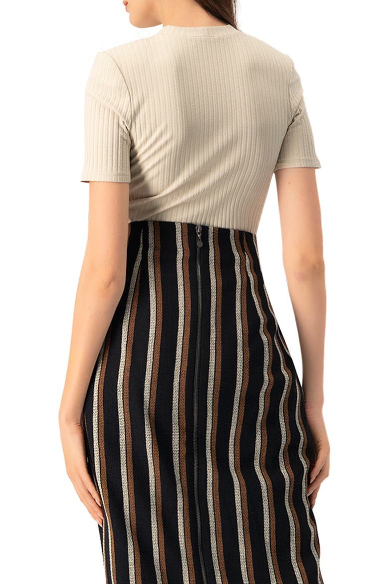 Puffed Shoulder Natural Top, Alternate, color, Natural