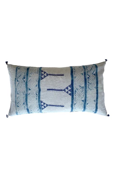 Mancala Indigo Lumbar Pillow