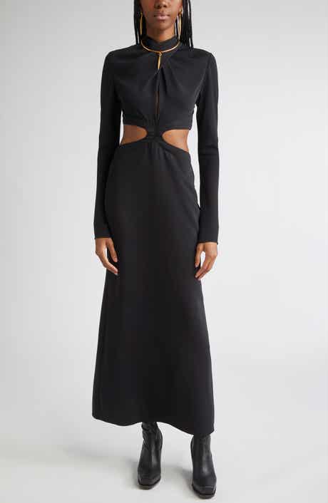 Johanna Ortiz Freedom Cutout Long Sleeve Crepe Dress