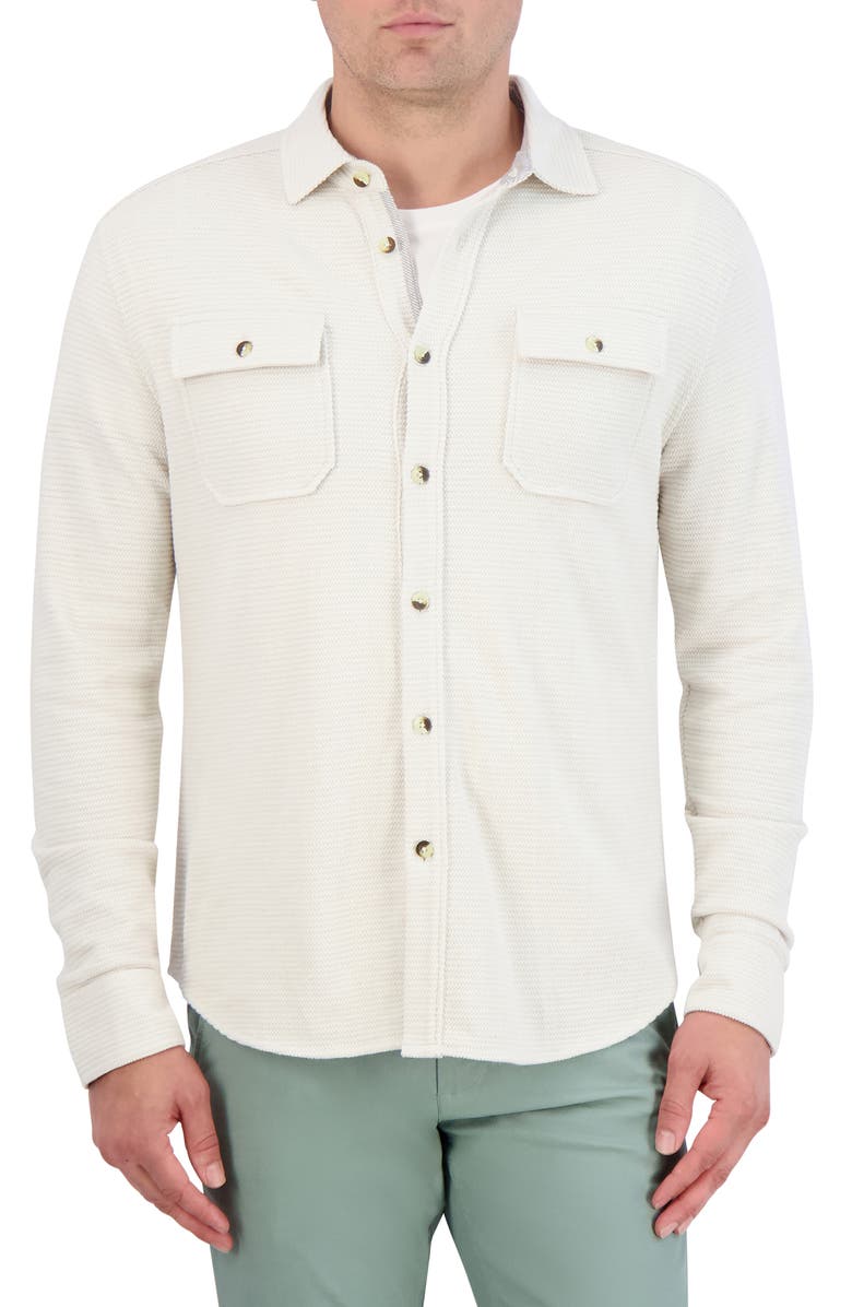 Robert Graham Brunner Knit Button-Up Shirt, Main, color,