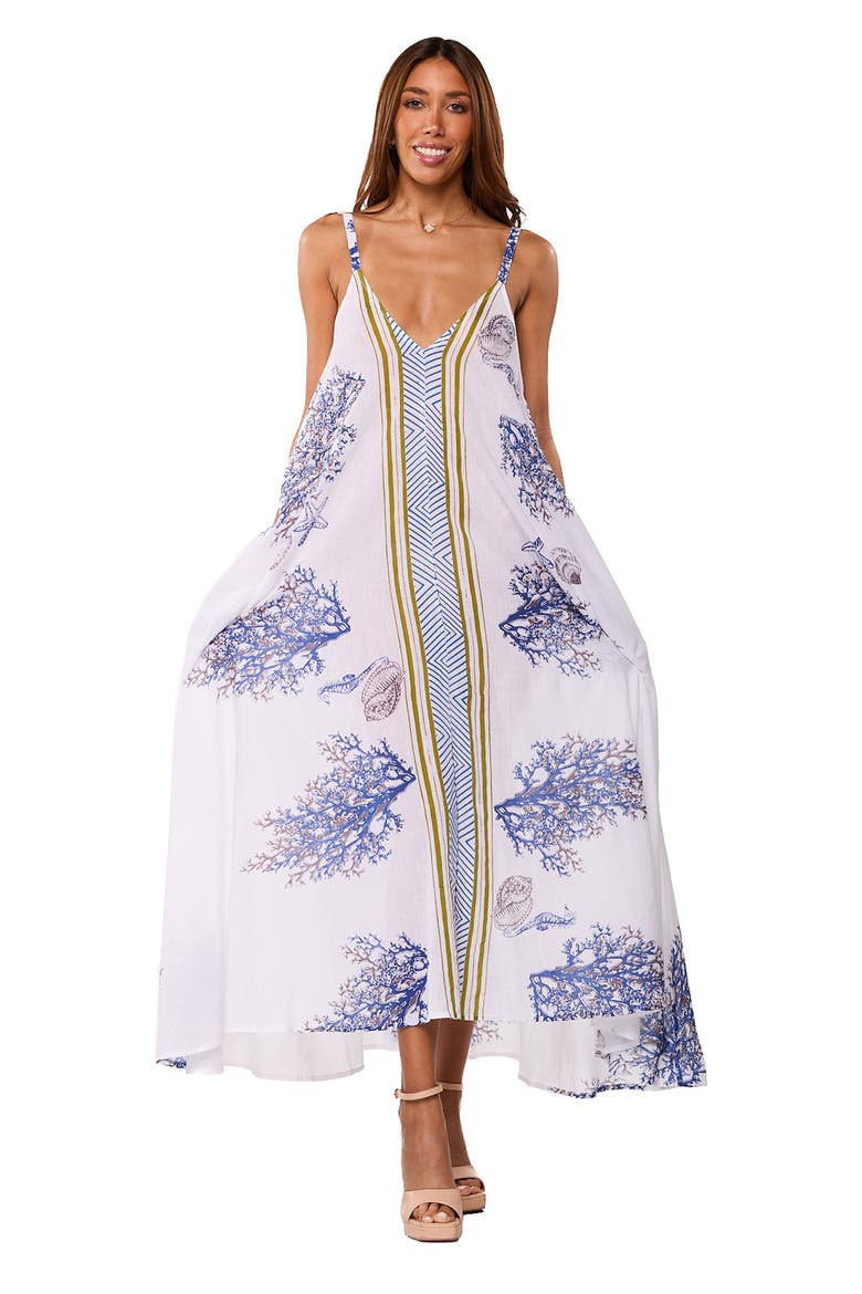 Cover-Up Dress, Alternate, color, WHITE MULTI
