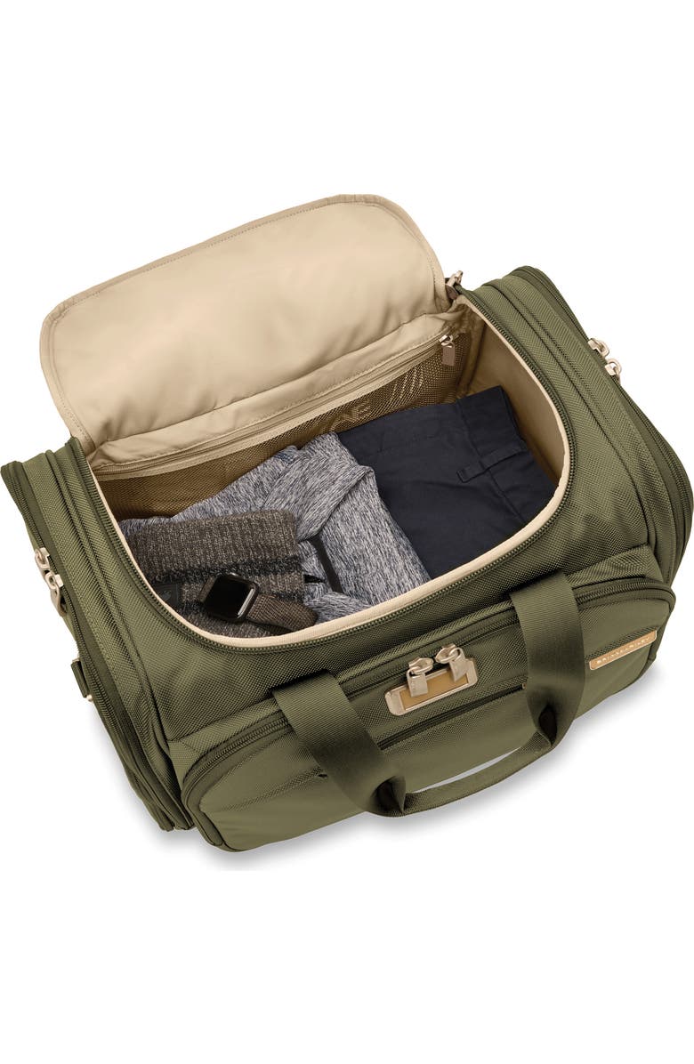 Briggs & Riley Baseline Underseat Duffle Bag, Alternate, color, Olive