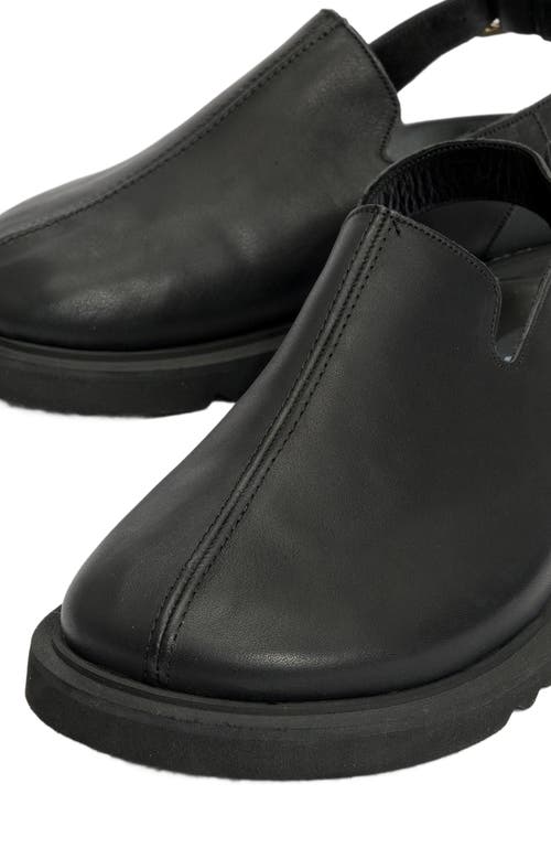 Forever & Always Shoes Laby Leather Clogs In Black Leather