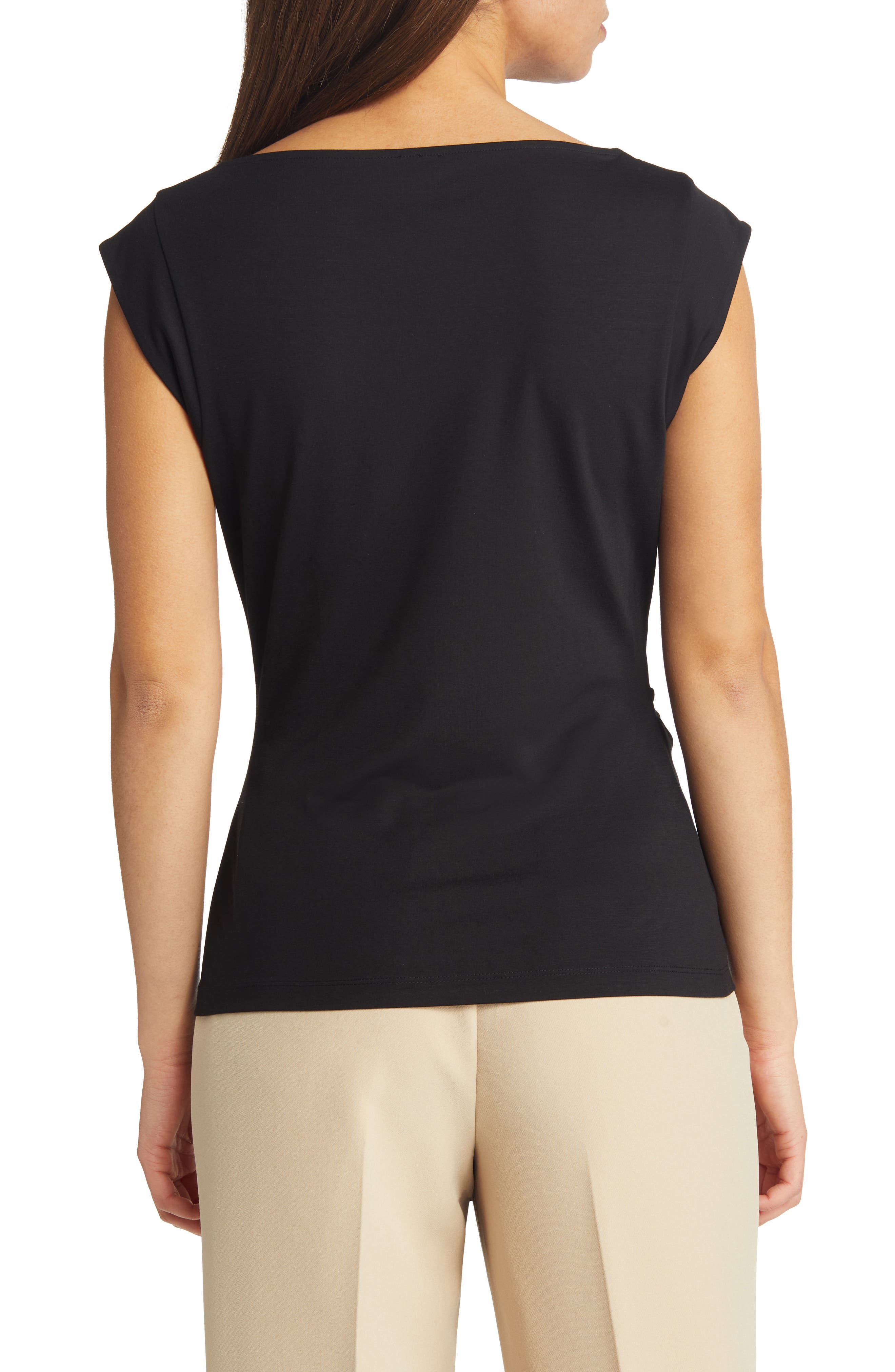Gathered Cowl Neck Top - image 2