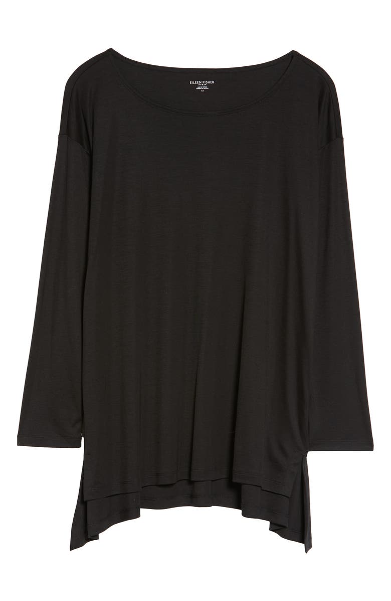 Eileen Fisher Ballet Neck Tencel<sup>®</sup> Lyocell Top, Alternate, color,
