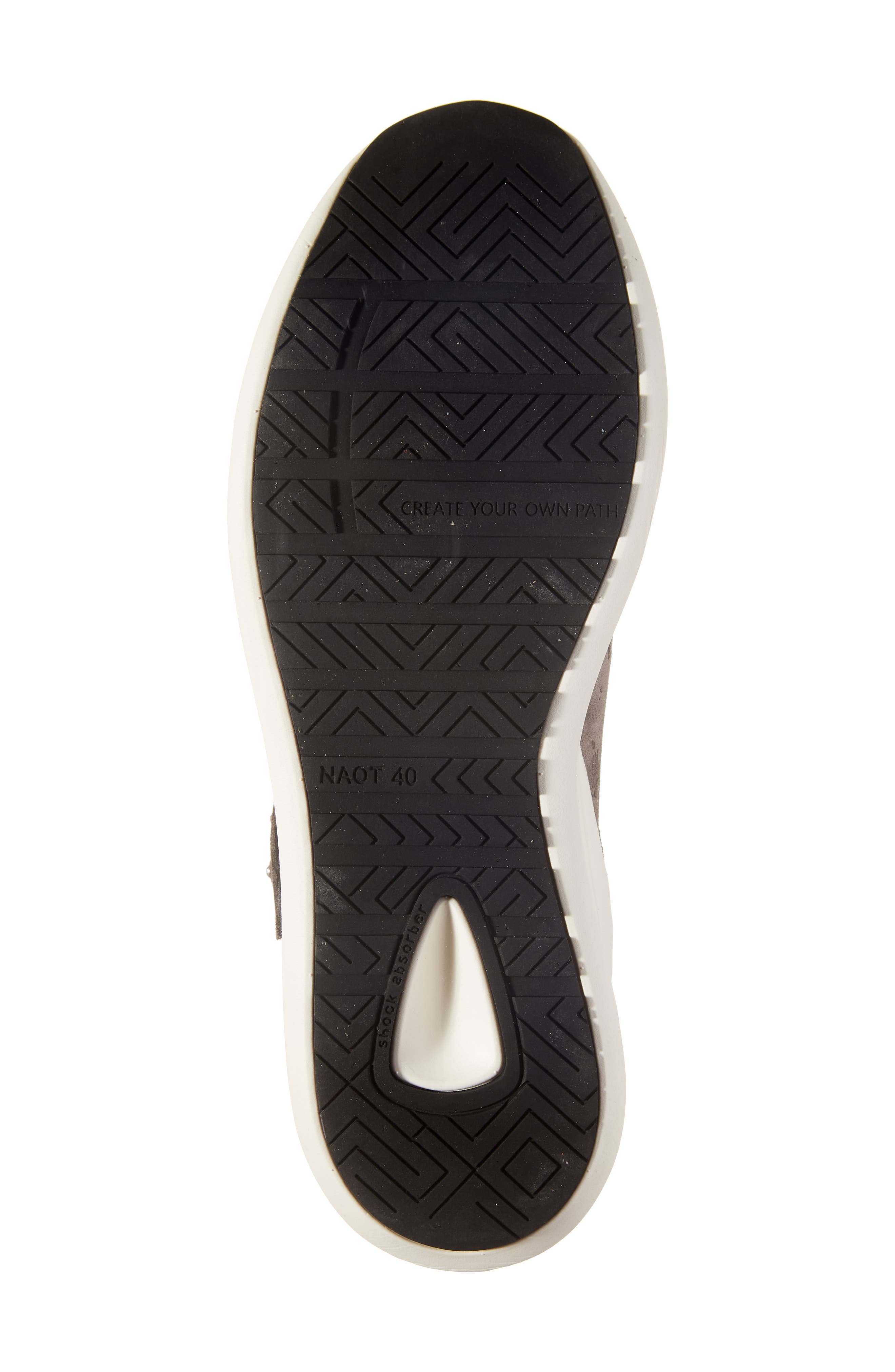 Naot Oxygen Crystal Strap High Top Sneaker, Alternate, color, Grey Marble Suede