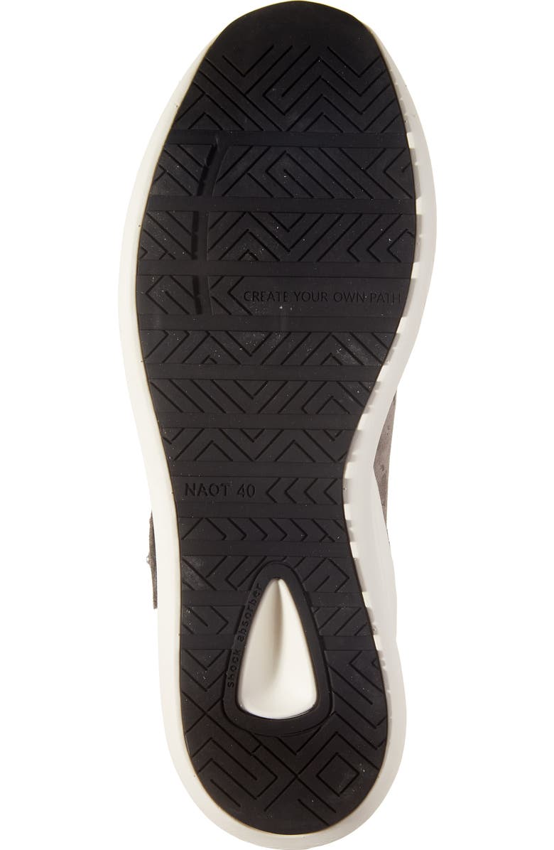 Naot Oxygen Crystal Strap High Top Sneaker, Alternate, color, Grey Marble Suede