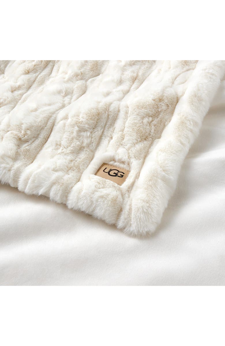 UGG<sup>®</sup> Ismay Faux Fur Throw Blanket, Alternate, color, 