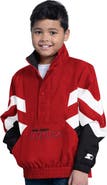 STARTER Youth Starter  Red New Jersey Devils Prospect Half-Zip Pullover Top