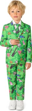 OppoSuits Kids' Minecraft Two-Piece Suit & Tie Set
