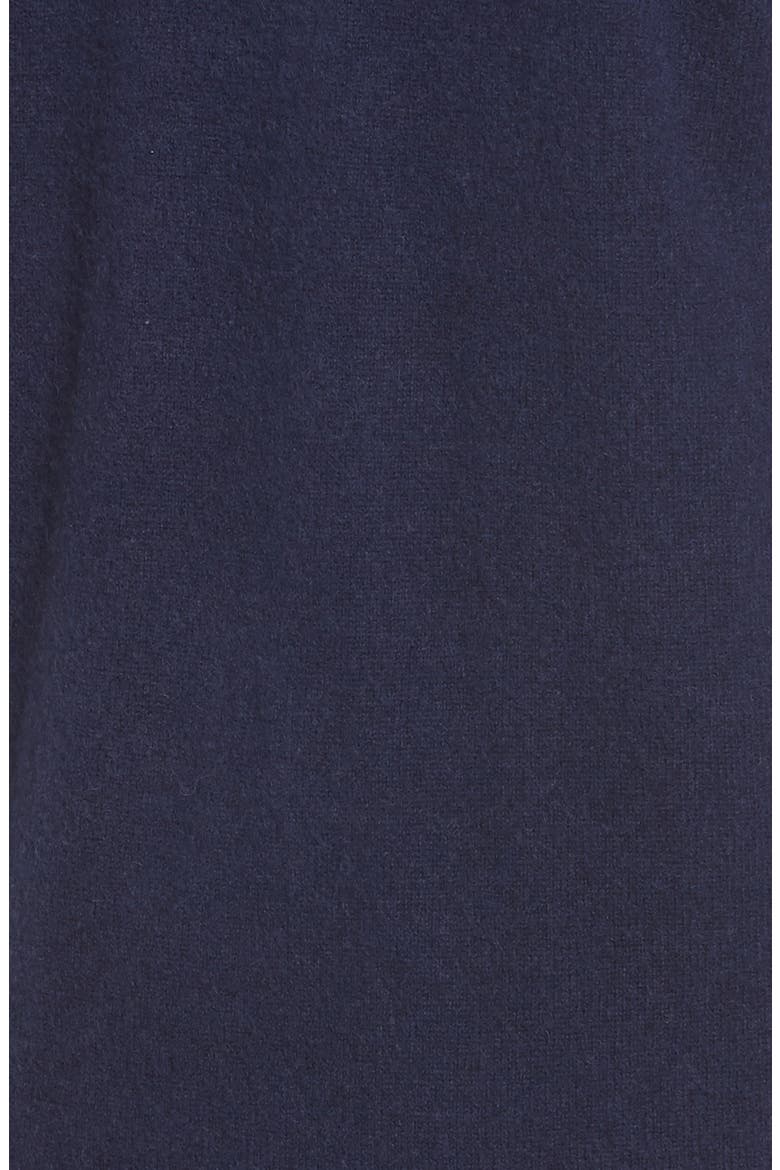 Rib Knit Wool & Cashmere Cardigan, Alternate, color, NAVY PEACOAT