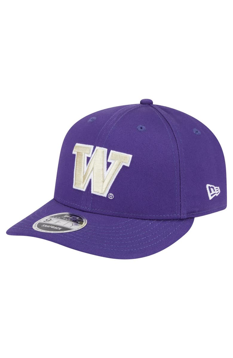 New Era Men's New Era Purple Washington Huskies Low Profile 9FIFTY Snapback Hat, Main, color, 