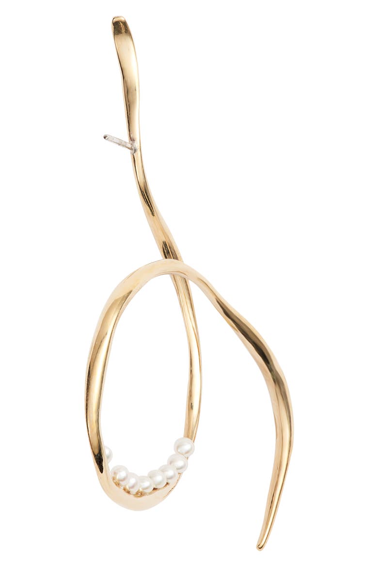 Vinea Freshwater Pearl Earrings, Alternate, color, BRONZE