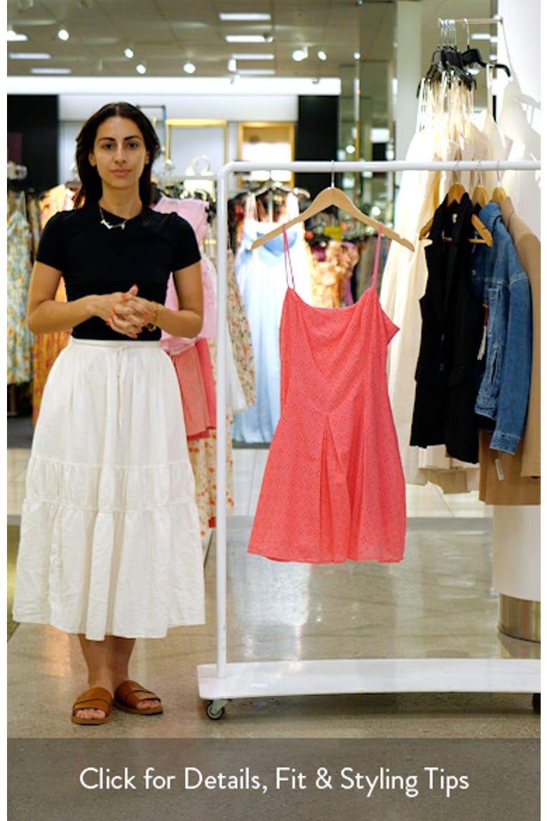 Eyelet Fit & Flare Minidress video