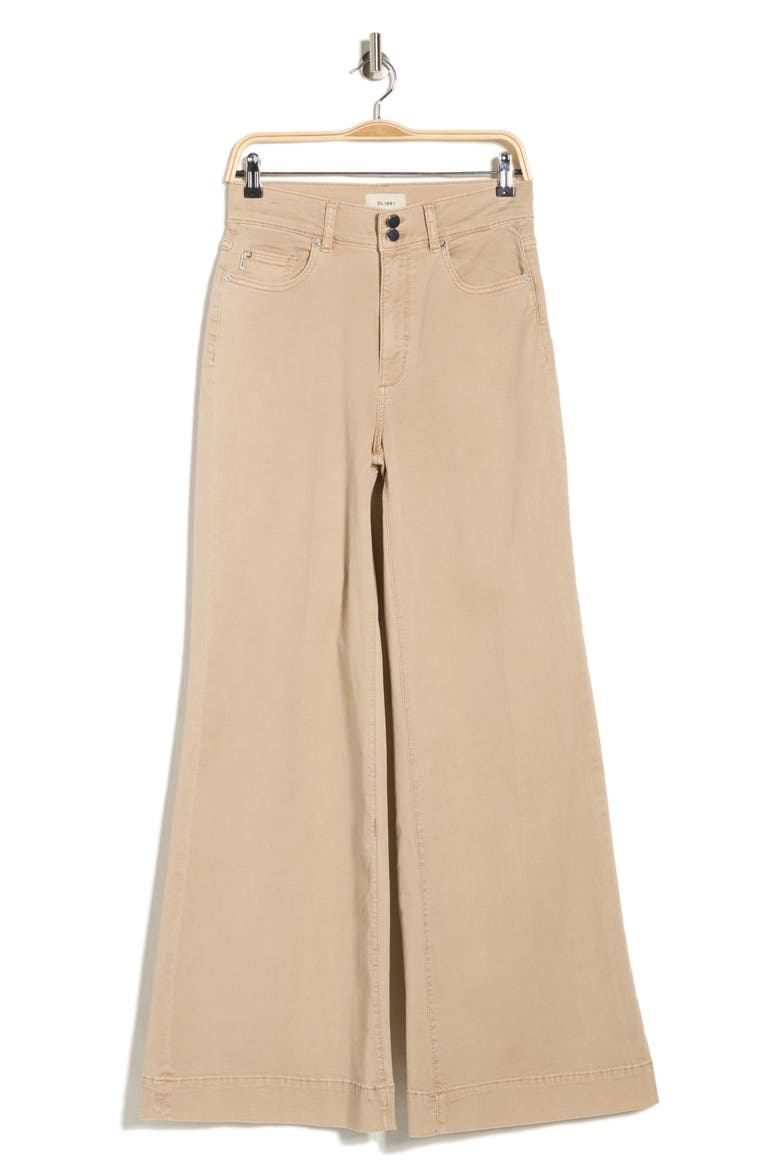 Hepburn High Waist Wide Leg Jeans, Alternate, color, OAT