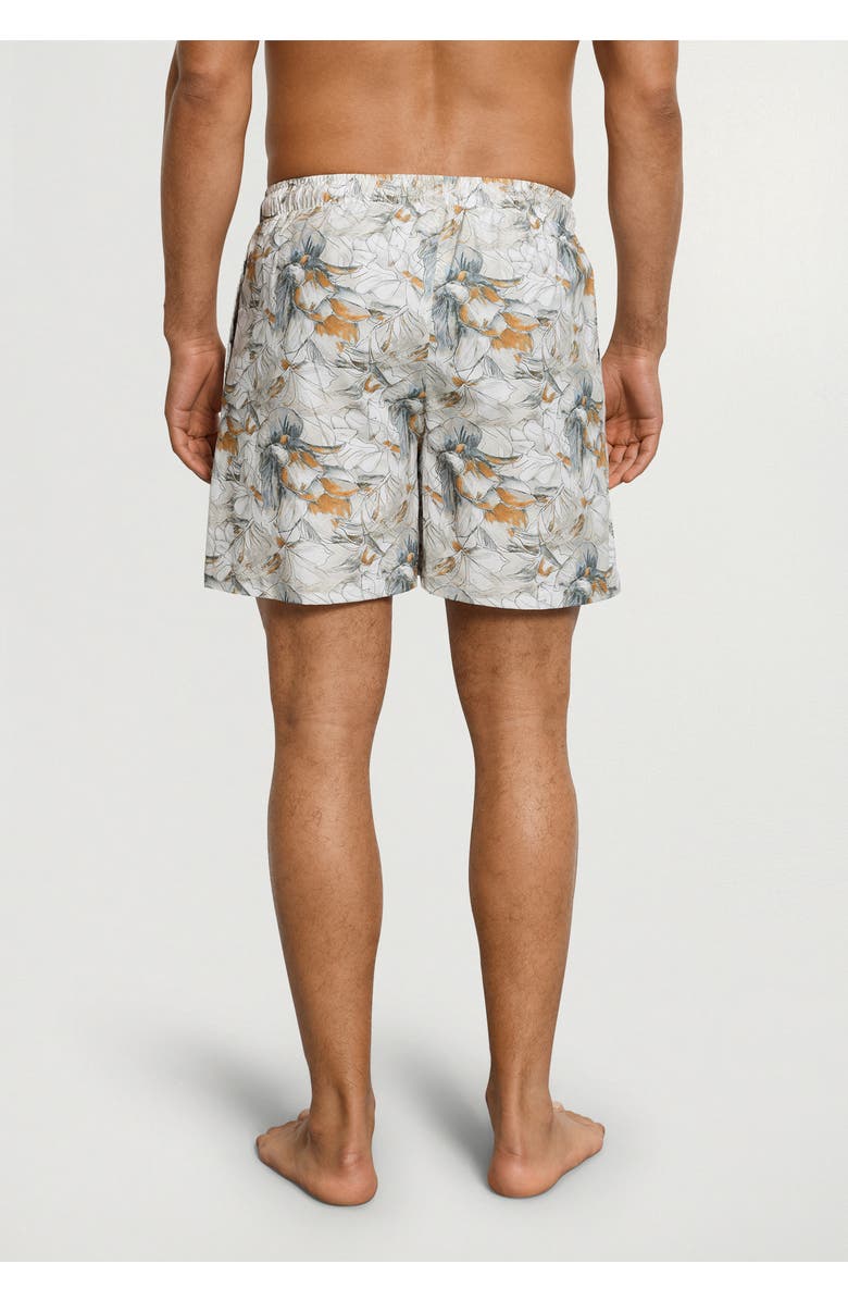 Hanro Travelwear Organic Cotton Floral Shorts, Alternate, color, Sunlit Petals