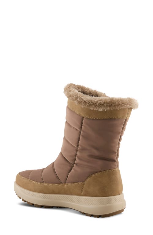 Flexus By Spring Step Leader Faux-fur Lined Boot In Brown