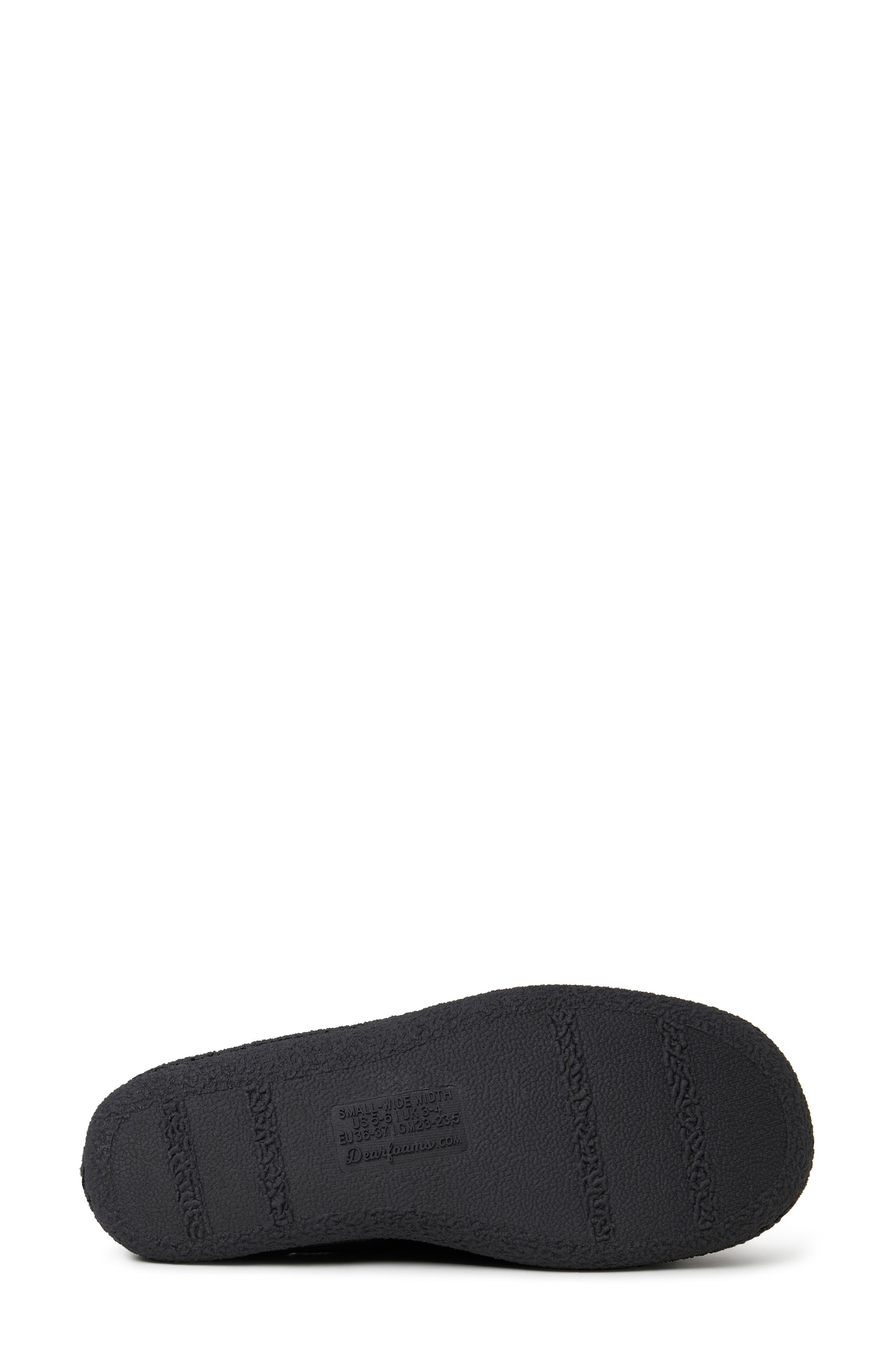 DEARFOAMS Velour Clog Slipper, Alternate, color, 