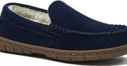 Lands' End Kids Fuzzy Lined Suede Moccasin Slippers