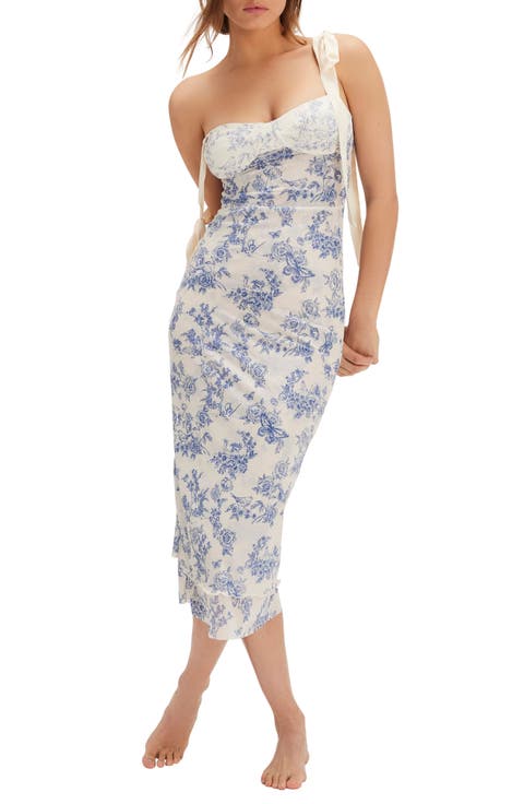 Floral Layered Mesh Slipdress