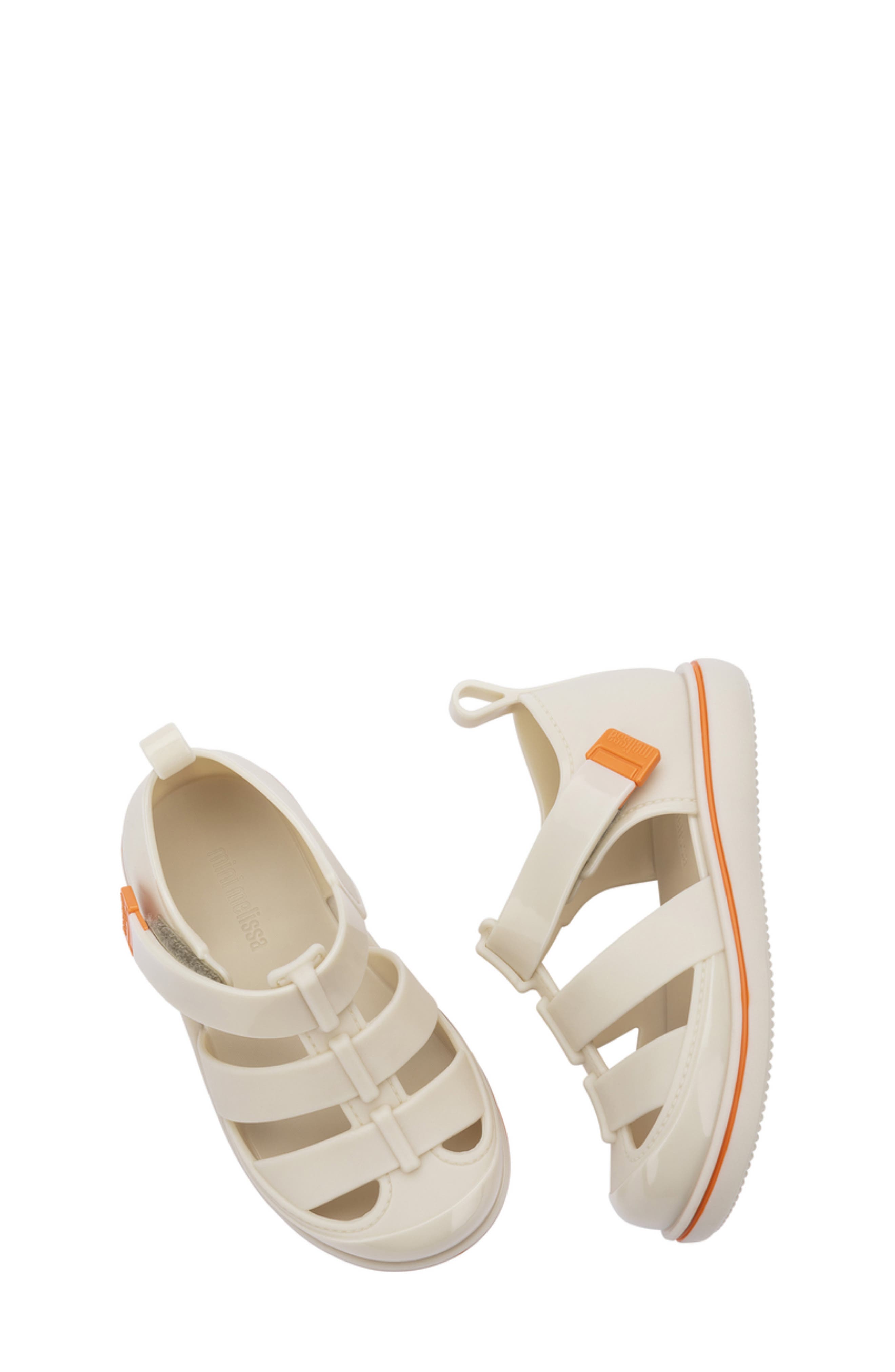 Mini Melissa Kids' Smash Jelly Sandal, Alternate, color, Beige