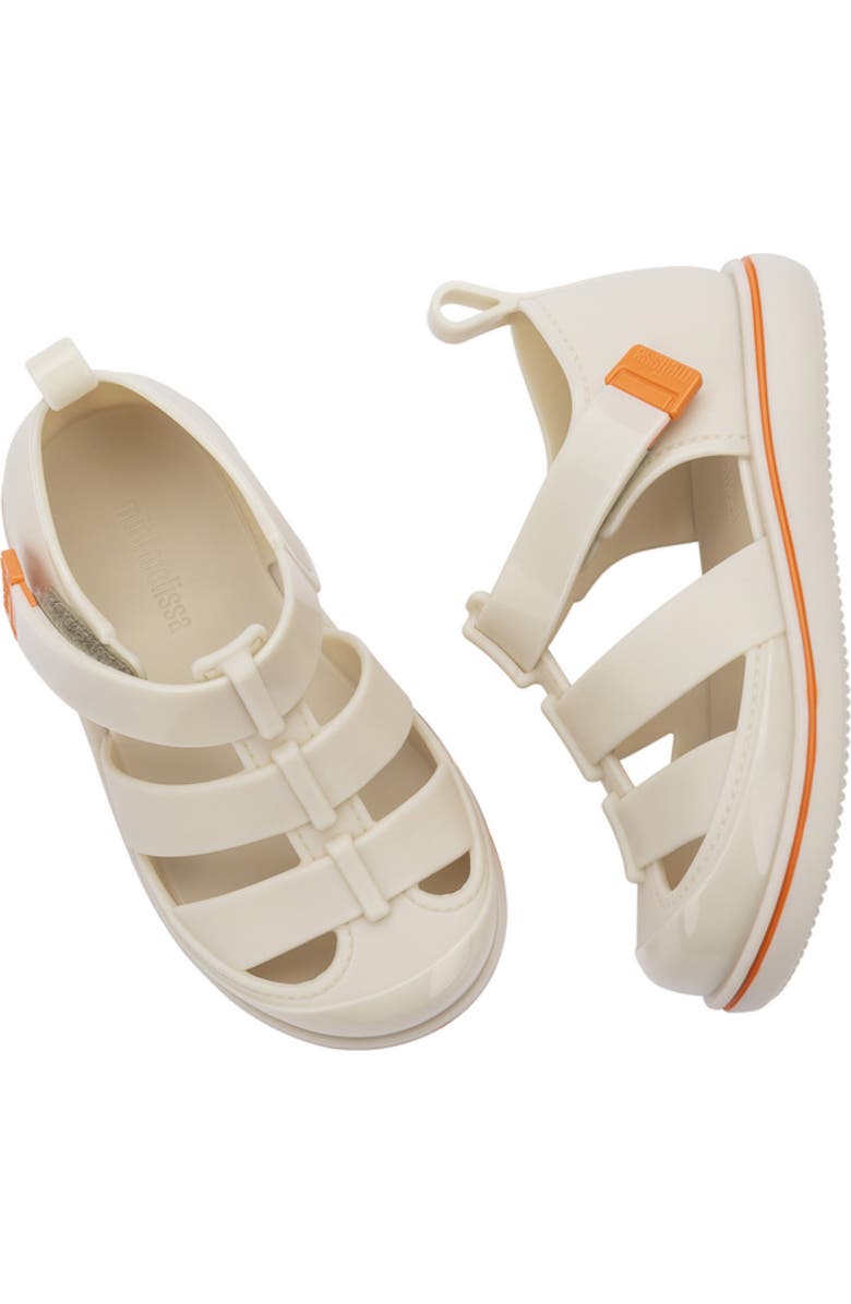 Mini Melissa Kids' Smash Jelly Sandal, Alternate, color, Beige