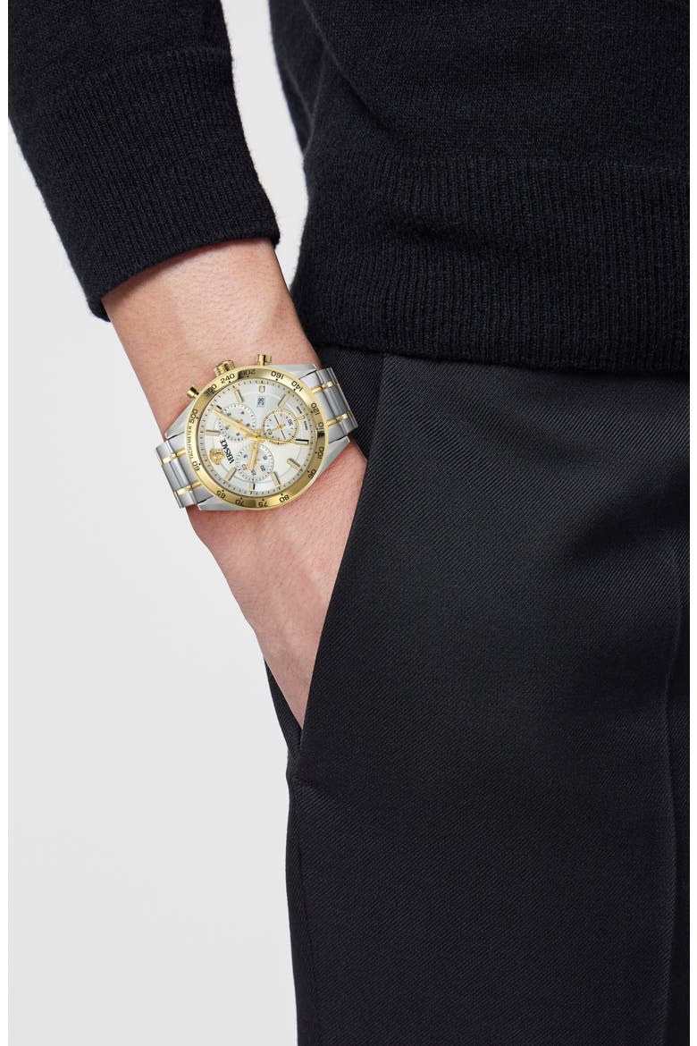 V-Code Chronograph Bracelet Watch, 41mm, Alternate, color, TWO TONE