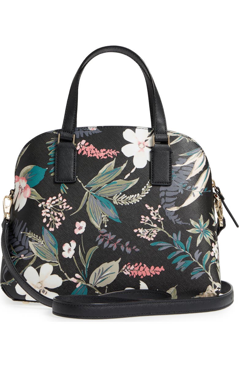 Kate Spade New York cameron street - botanical lottie faux leather dome satchel, Alternate, color,
