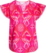 SUGARLIPS Devant Carya Ruffle Cotton Top