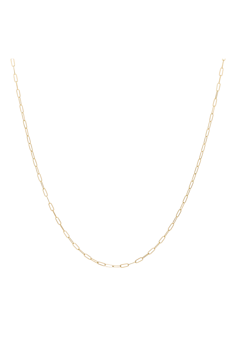 Mini Paperclip Chain in 14K Gold, Main, color, 20 Inch