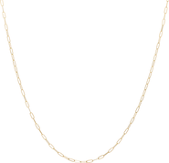 Everlee Mini Paperclip Chain in 14K Gold