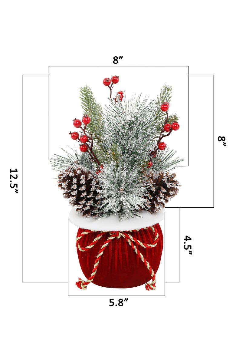 FLORA BUNDA Christmas Tree Gift Decor, Alternate, color, Red