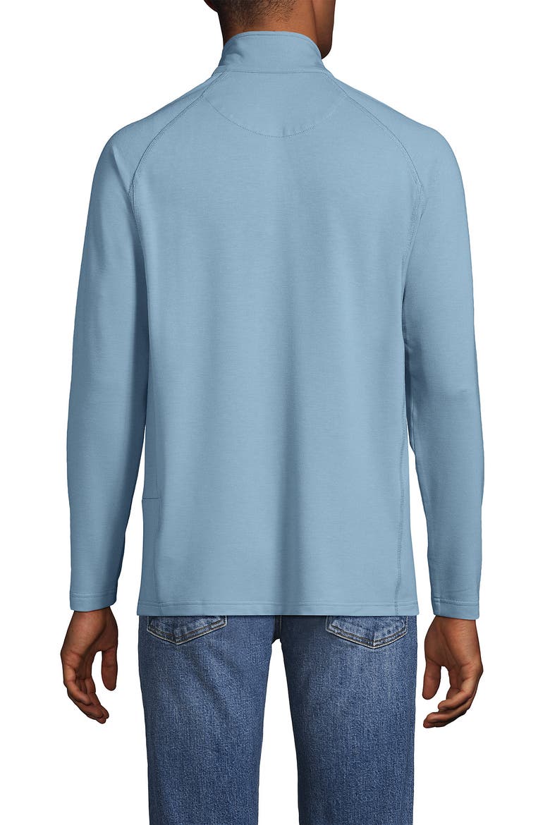 Long Sleeve Raglan Hybrid Quarter Zip, Alternate, color, Light Storm Blue