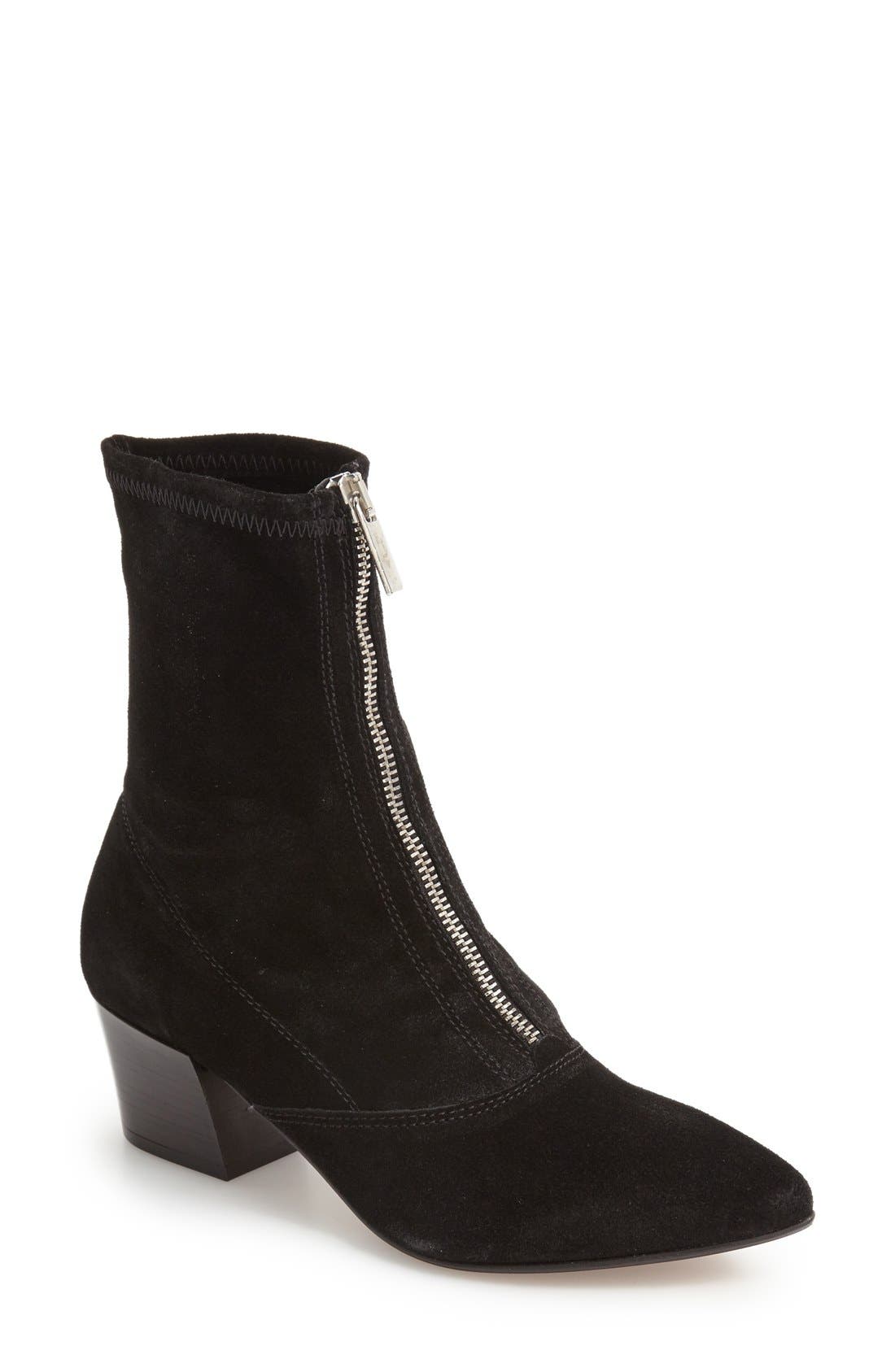 Topshop Martin Block Heel Bootie, Main, color, 