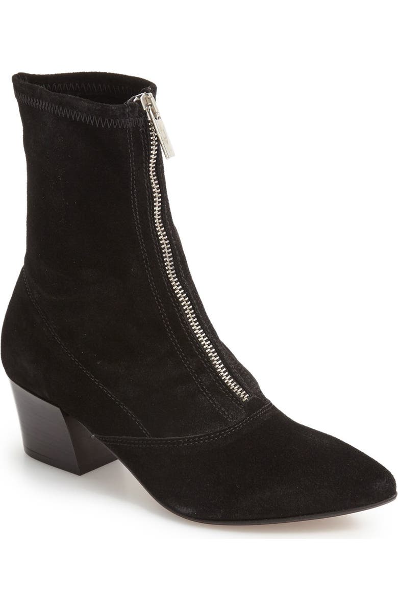 Topshop Martin Block Heel Bootie, Main, color,