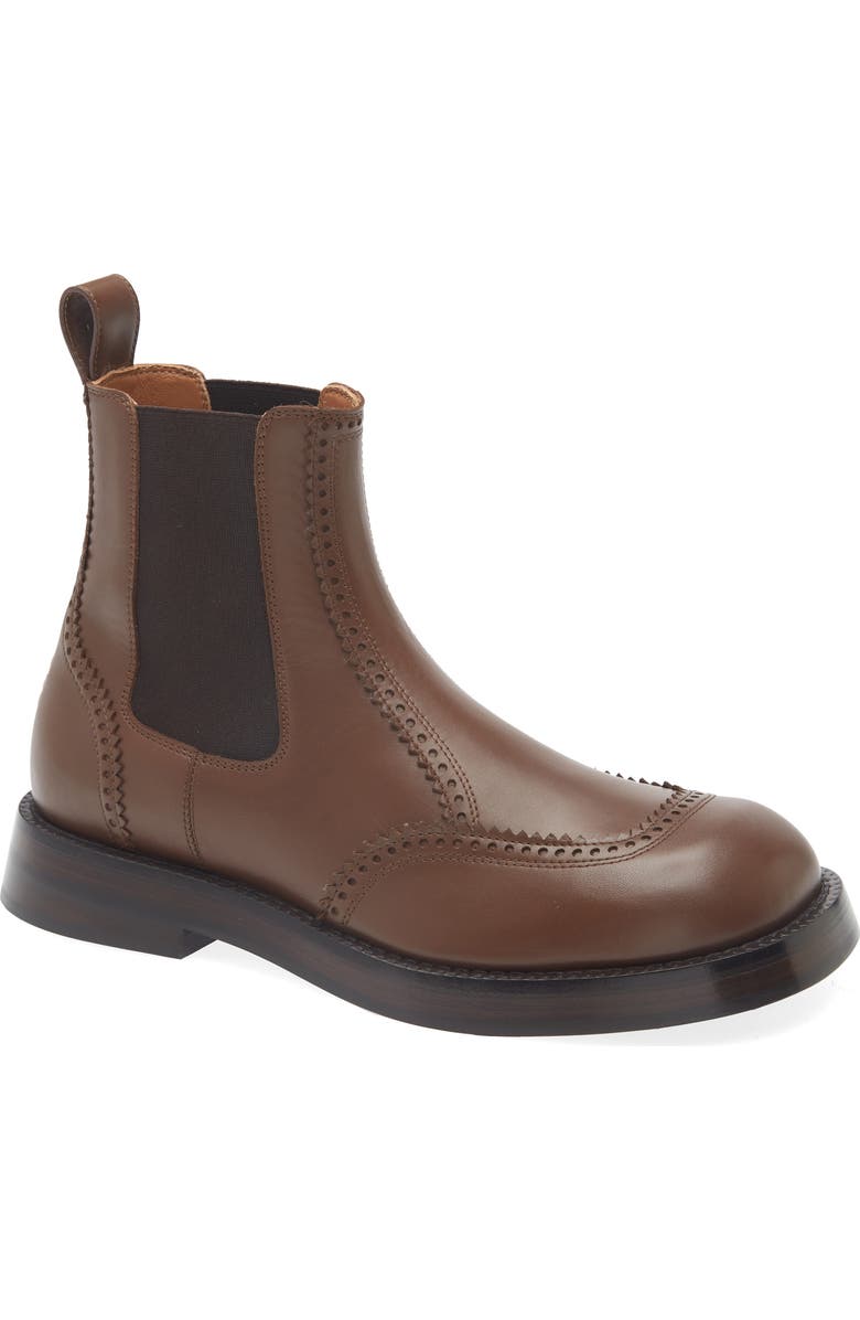 McQueen Brogue Chelsea Boot, Main, color,