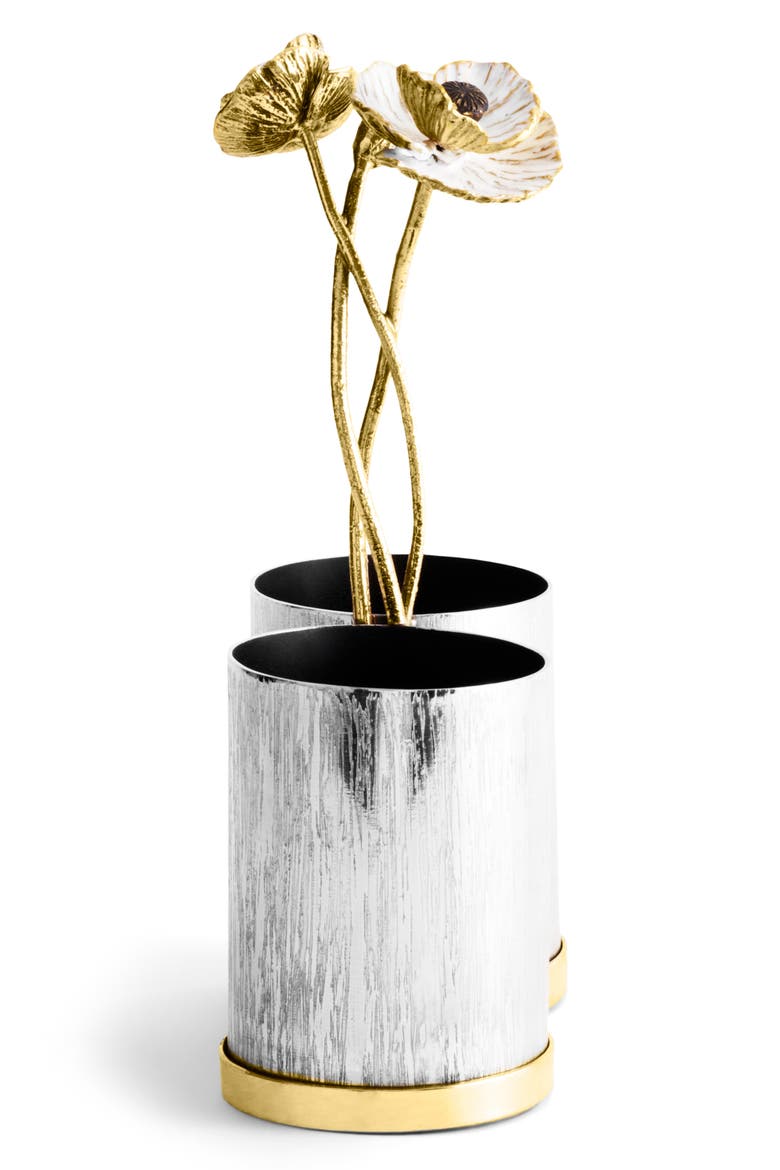 Anemone Cutlery Caddy, Alternate, color, SILVER/ GOLD