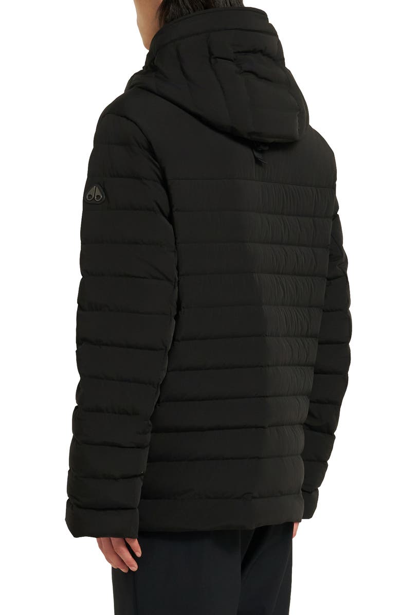Moose Knuckles Greystone Down Jacket, Alternate, color, Black
