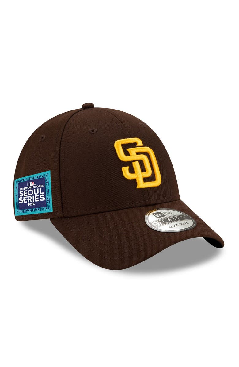 New Era Men's New Era Brown San Diego Padres 2024 MLB World Tour Seoul Series 9FORTY Adjustable Hat, Main, color, 