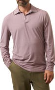 Faherty Movement Stripe Long Sleeve Polo