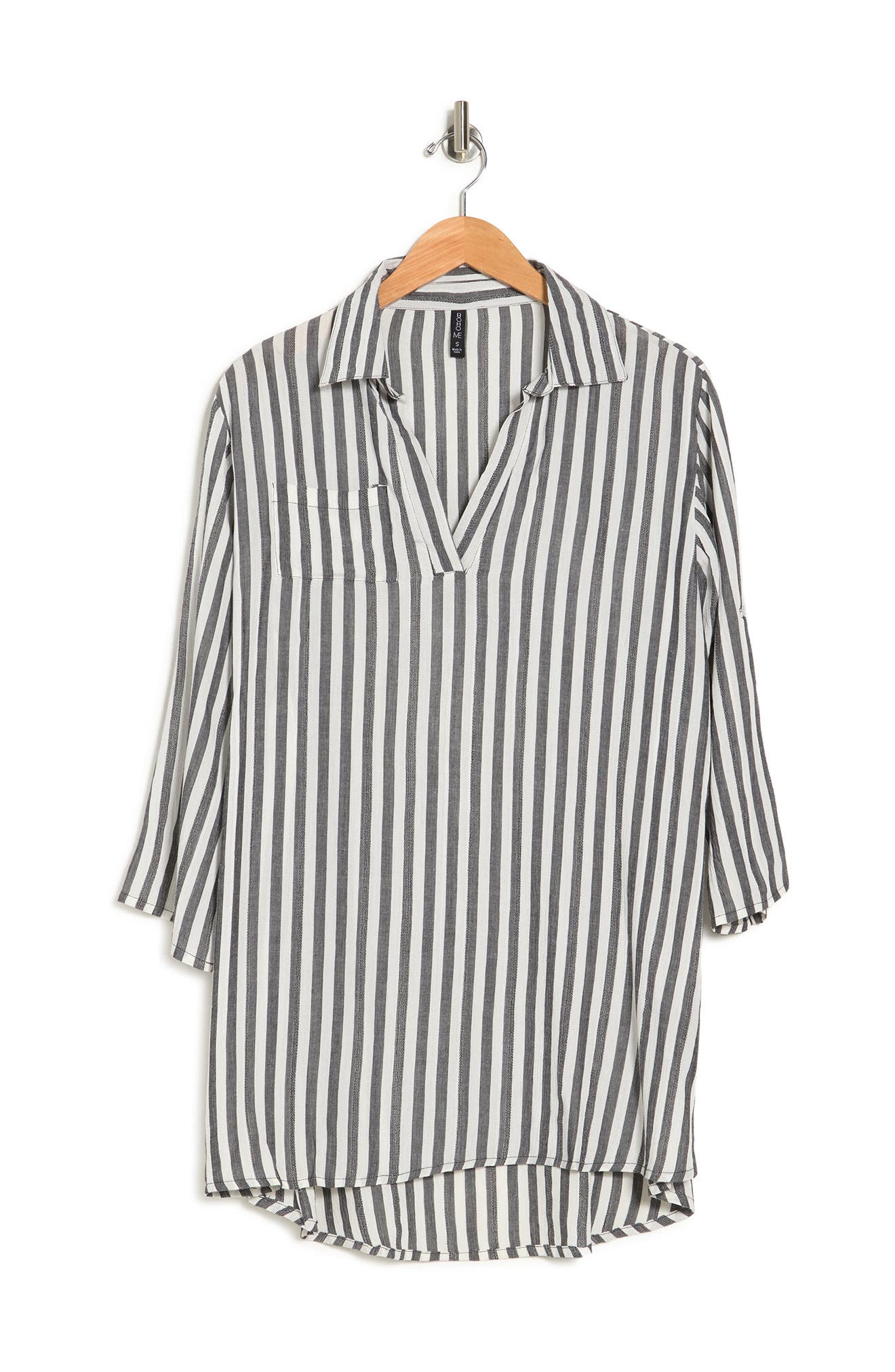 Yarn Dye Stripe Cover-Up Tunic