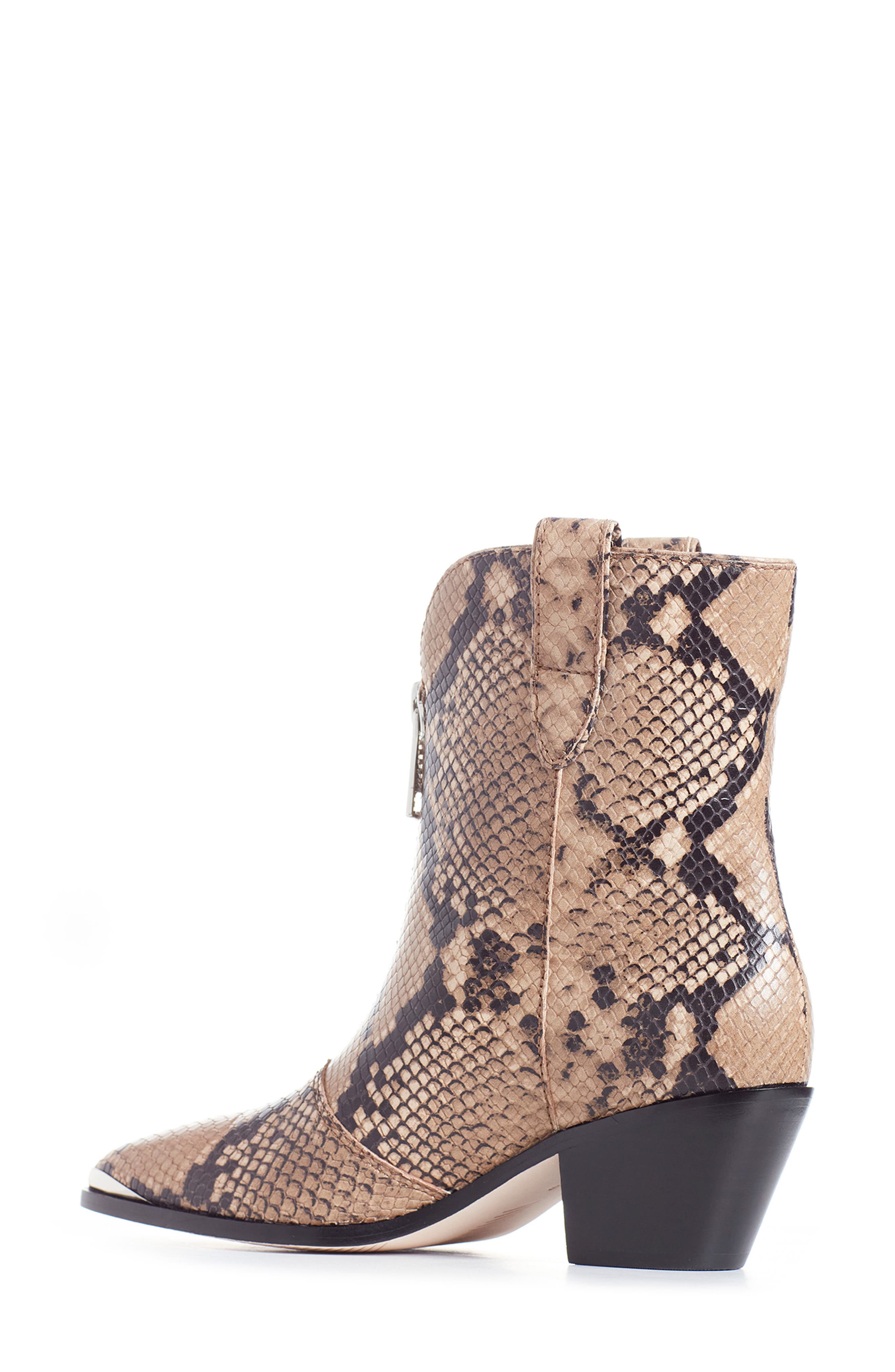 Piper Snakeskin Embossed Western Boot, Alternate, color, TAUPE MLTI