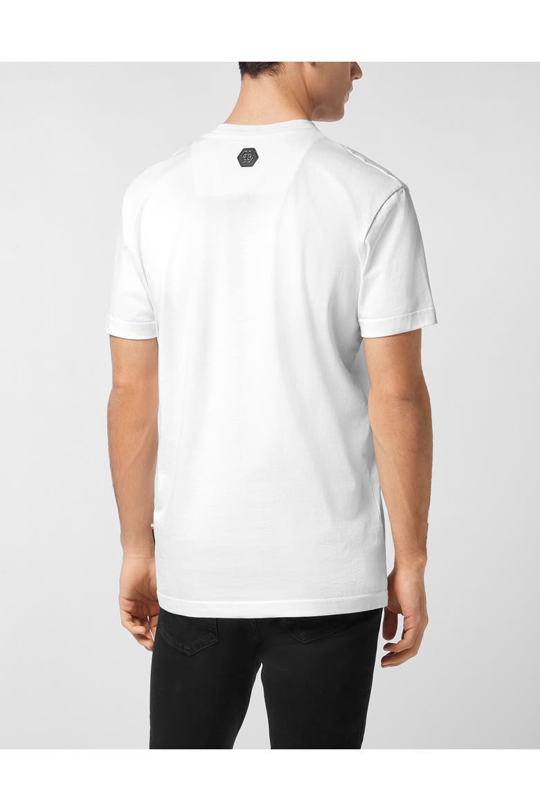 T-Shirt Round Neck Ss Signature Men, Alternate, color, white