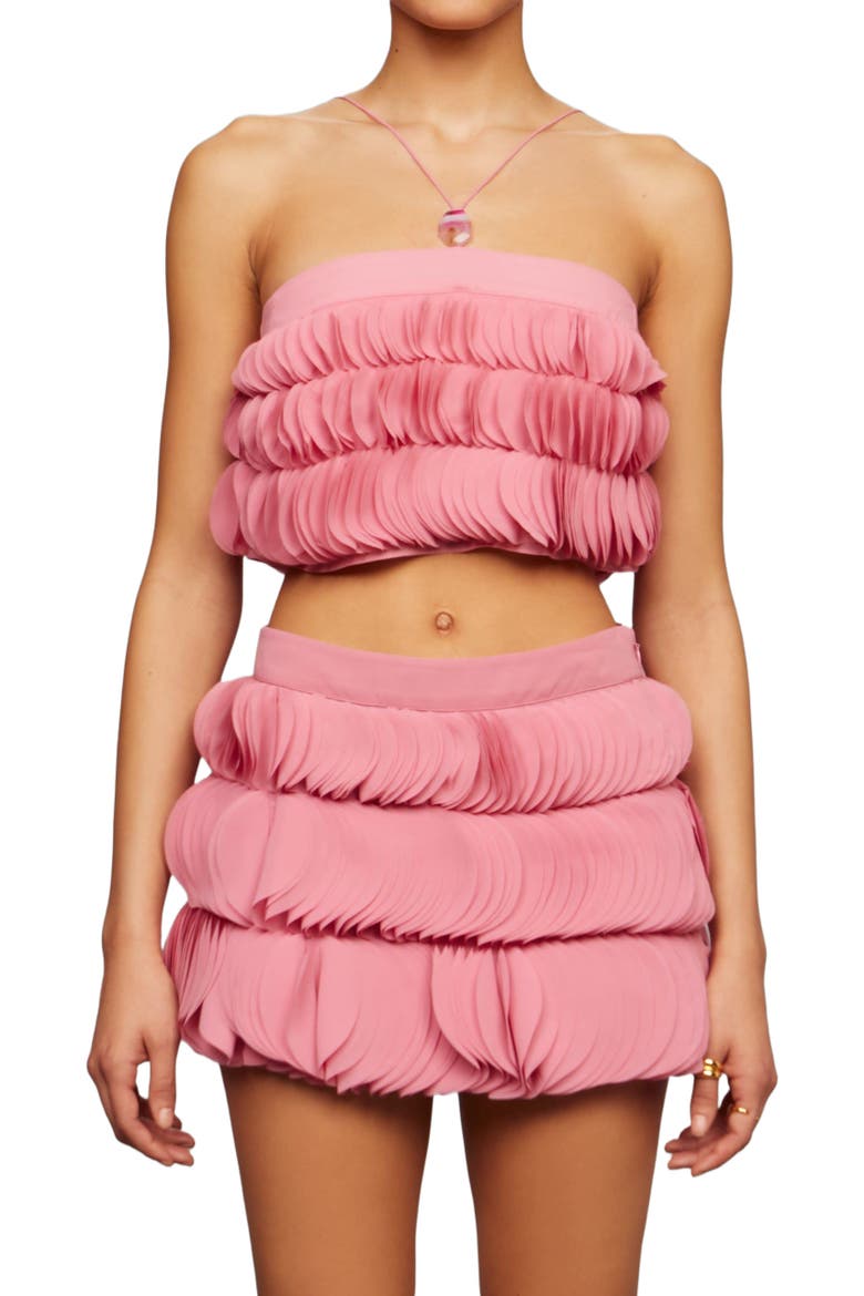 Capri applique shift top, Alternate, color, Pink Opal