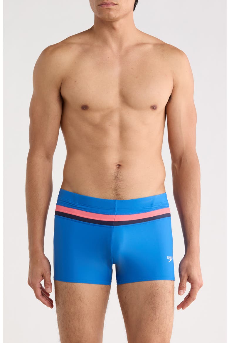 Splice Swim Shorts, Main, color, BLUE