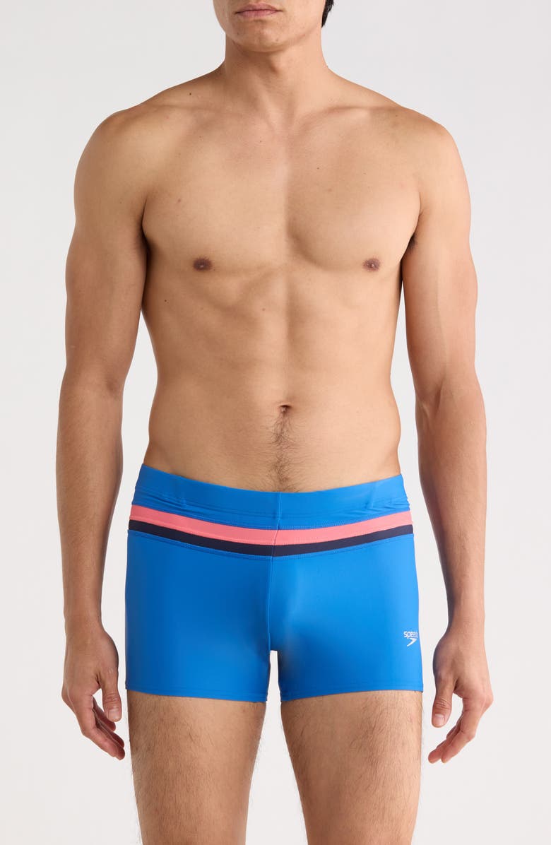 Speedo<sup>®</sup> Splice Swim Shorts, Main, color, Blue